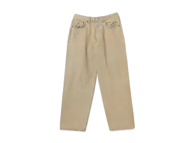 BEAMS Wide Fit Denim Pants "Beige"