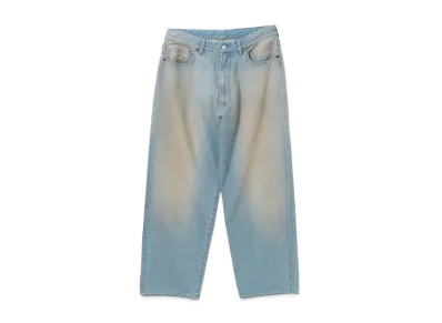 BEAMS Wide Fit Denim Pants "MidBlue"