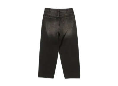 BEAMS Wide Fit Denim Pants "FadeBlack"