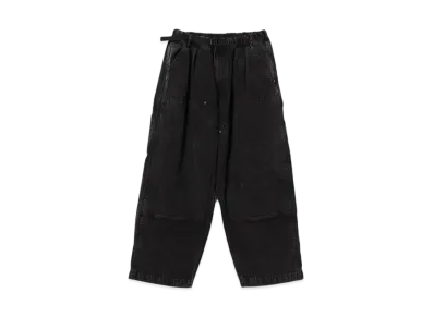 BEAMS Faded Duck Double-Knee Painter Pants "FeadBlack"