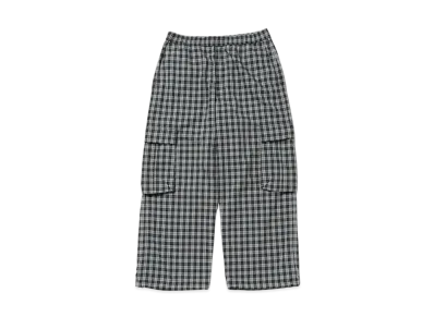 BEAMS Check Cargo Easy Pants "Black"