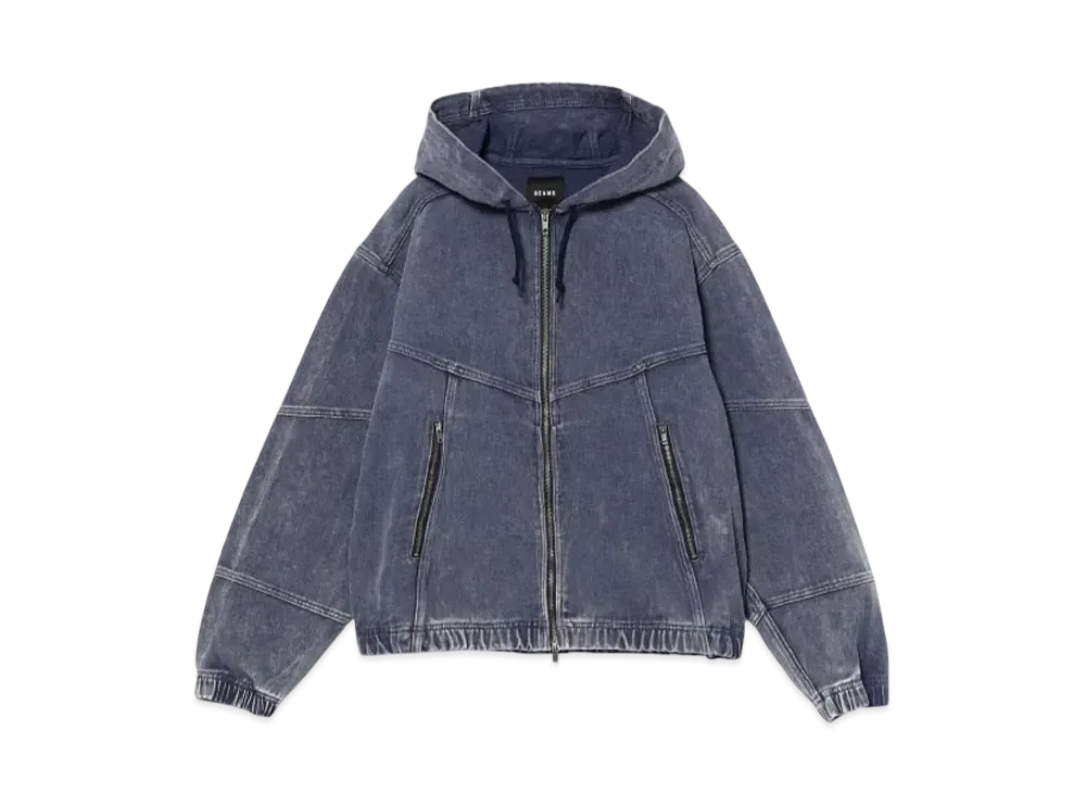 BEAMS Fade Zip Blouson "Blue"