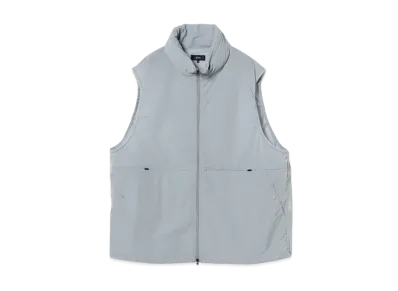 BEAMS Water Repellent Lightweight Hooded Vest "Gray"