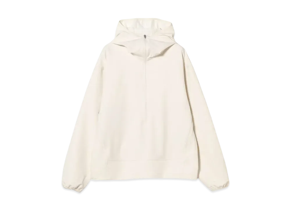 BEAMS Water-Repellent Raised Half-Zip Hoodie "Cement"