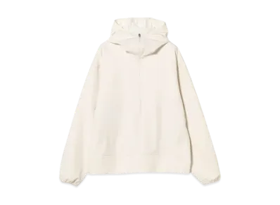 BEAMS Water-Repellent Raised Half-Zip Hoodie "Cement"