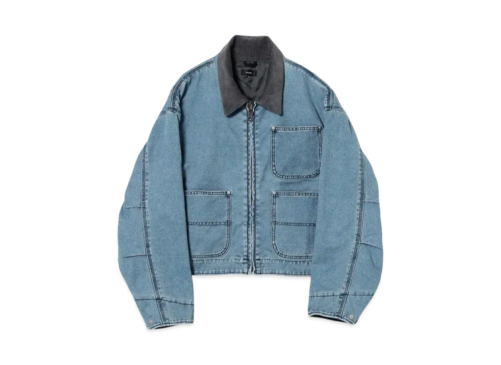 BEAMS Faded Duck Short Blouson "UsedIndigo"