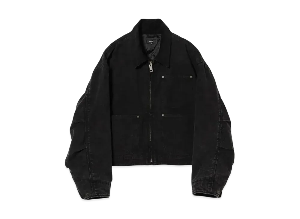 BEAMS Faded Duck Short Blouson "Black"