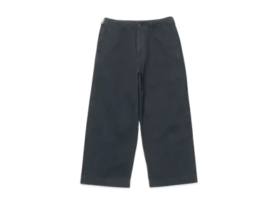 BEAMS 1940s Detail Wide Chino Pants "Navy"