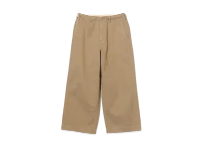 BEAMS 1940s Detail Wide Chino Pants "Beige"