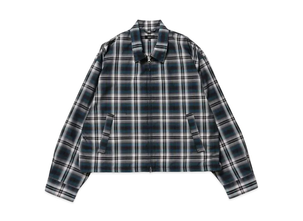 BEAMS Short Check Blouson "Navy"
