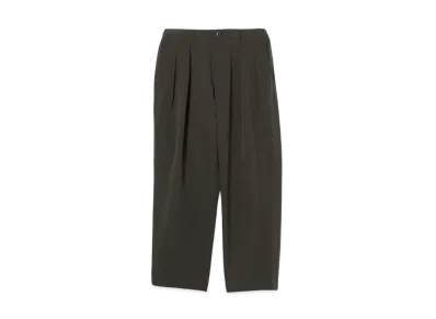 BEAMS Mesh-Like 2-Pleat Tapered Slacks "ChacoalGray"