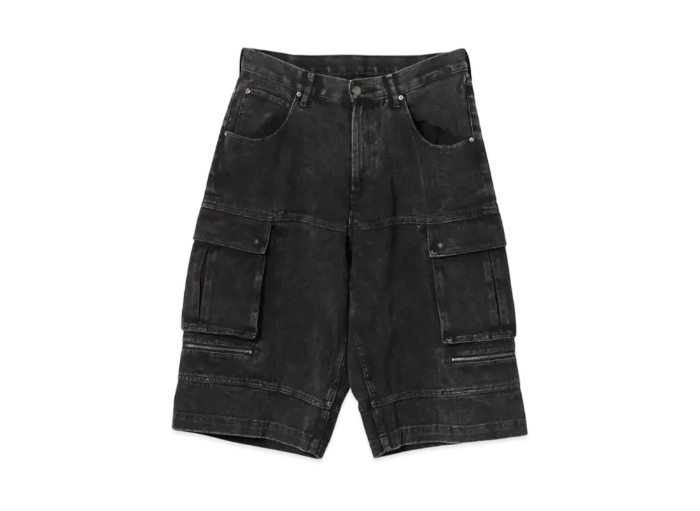 BEAMS Fade Cargo Pants "Black"