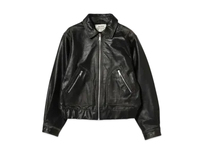 BEAMS FUTURE ARCHIVE Pigment Leather Jacket "Black"