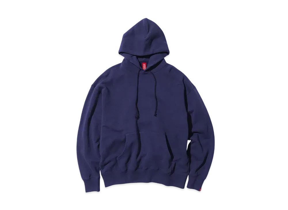 BEAMS JAPAN x LOOPWHEELER Hanging Fleece Loose Fit Pullover Hoodie "West Coast Blue"