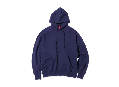 BEAMS JAPAN x LOOPWHEELER Hanging Fleece Loose Fit Pullover Hoodie "West Coast Blue"