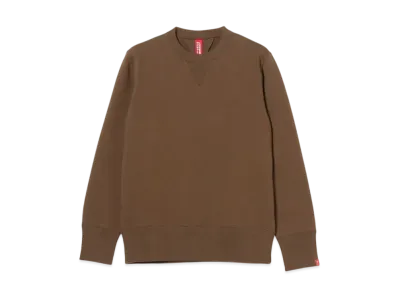 BEAMS JAPAN x LOOPWHEELER Hanging Fleece Sweatshirt "DarkBrown"