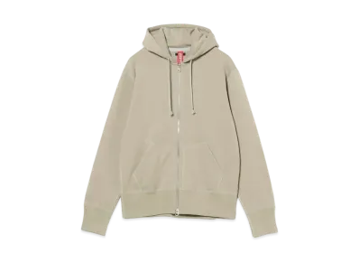 BEAMS JAPAN x LOOPWHEELER Hanging Fleece Full Zip Parka "Cement"