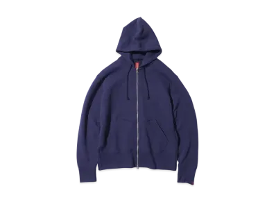BEAMS JAPAN x LOOPWHEELER Hanging Fleece Full Zip Parka "WestCoastBlue"