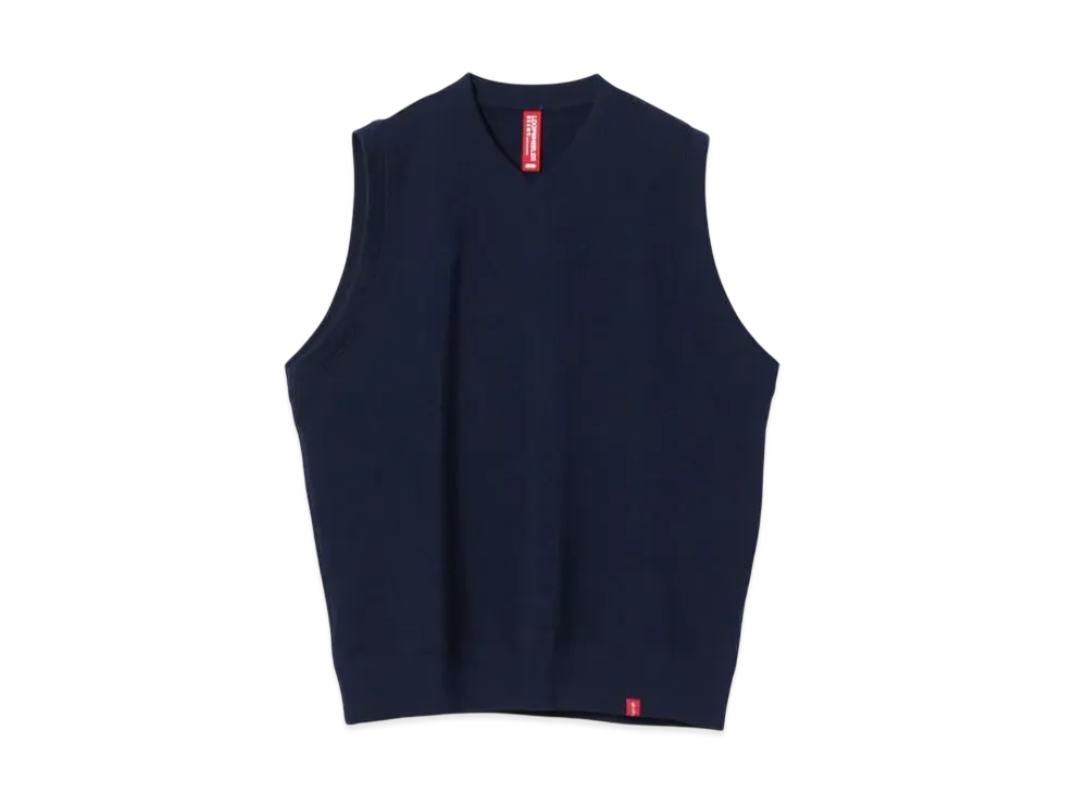 BEAMS JAPAN x LOOPWHEELER Loose Fit Vest "Navy"