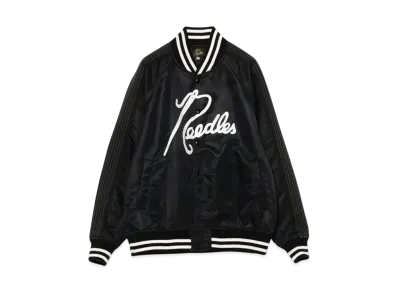 BEAMS x NEEDLES Nylon Stadium Jacket "Black"