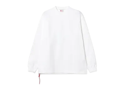 BEAMS Loose Stretch Long Sleeve "White"