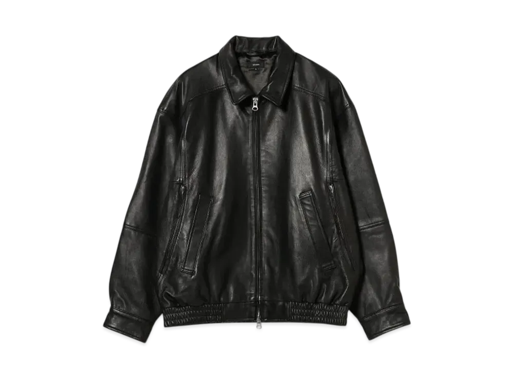 BEAMS Leather Blouson "Black"