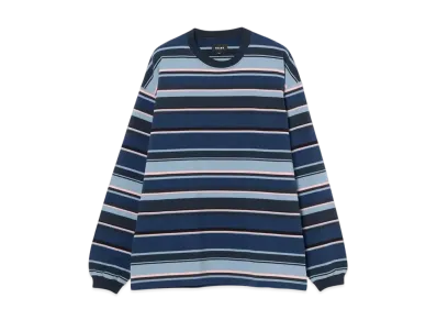 BEAMS Multi-Border Long-Sleeve Tee "Gray"