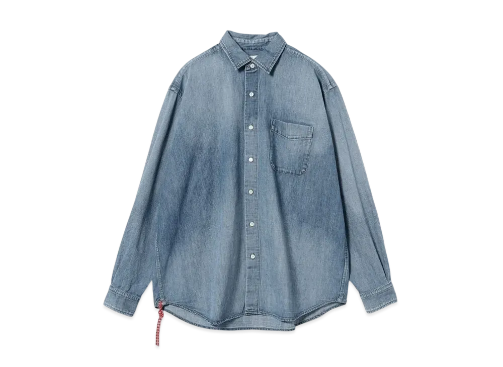 BEAMS Aging Denim Shirt "BlackUsed"