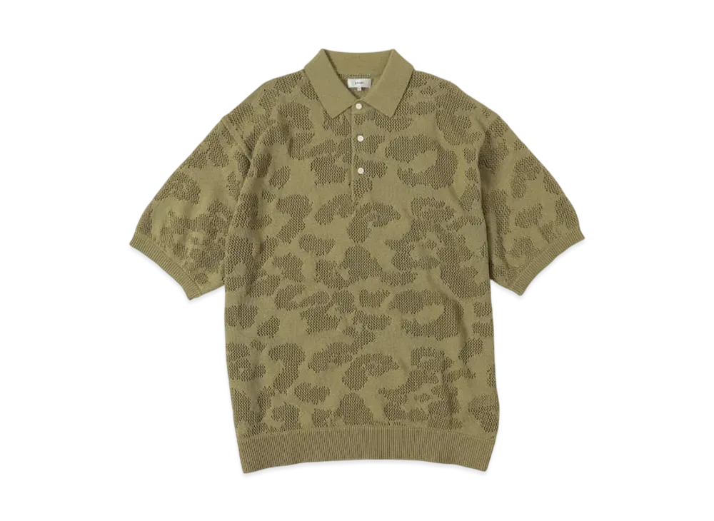 BEAMS 12 Gauge Mesh Polo Shirt "Mos"