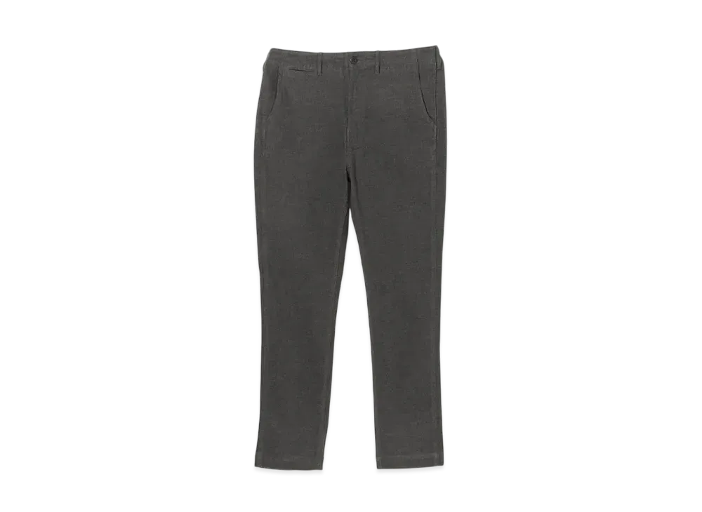 BEAMS Moleskin Stretch Tapered Pants "TopChacoal"