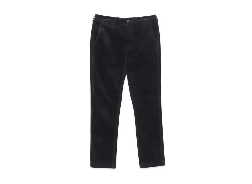 BEAMS Corduroy Stretch Tapered Pants "ChacoalGray"