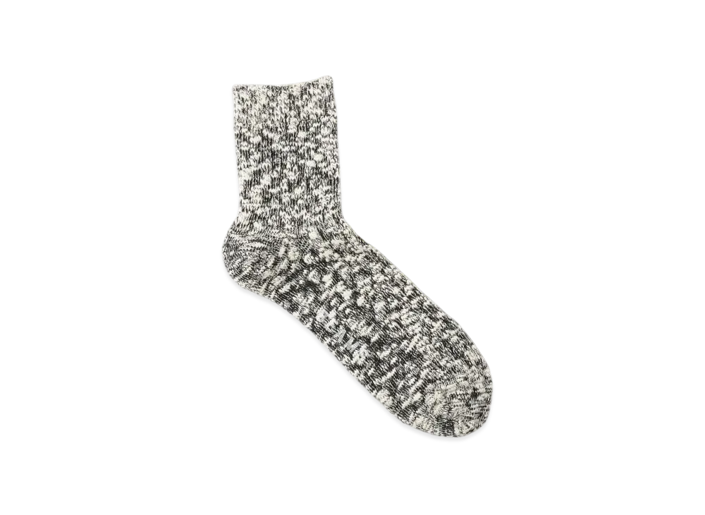 BEAMS Light Slub Socks "Black"