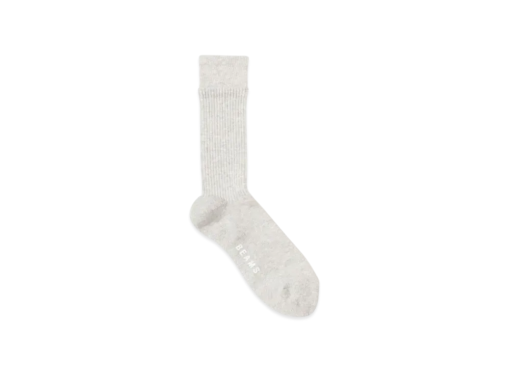 BEAMS Faux Layered Socks "Gray"