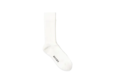 BEAMS Faux Layered Socks "White"
