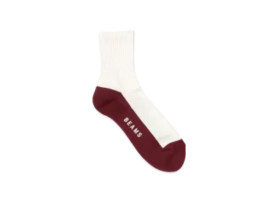 BEAMS Switch Bottom Socks "White"
