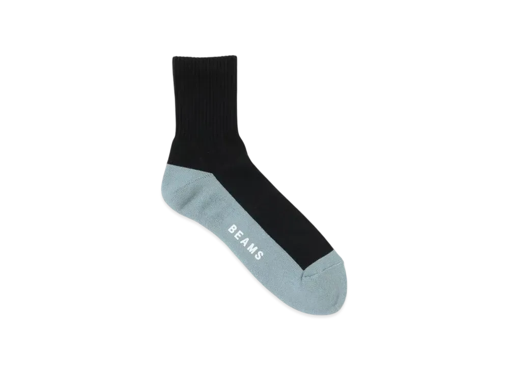 BEAMS Switch Bottom Socks "Black"