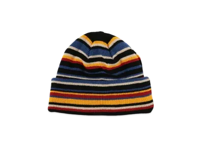 BEAMS Multi-Border Watch Cap "Black"