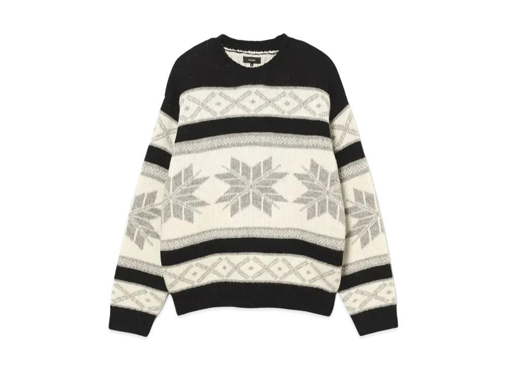 BEAMS Winter Crew Neck Knit "Snow"