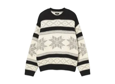 BEAMS Winter Crew Neck Knit "Snow"