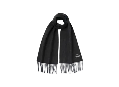 BEAMS Herringbone Reversible Muffler "BlackChacoal"