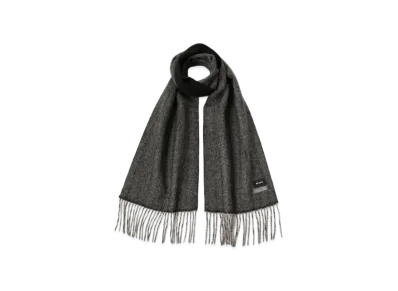 BEAMS Herringbone Reversible Muffler "BlackNavy"