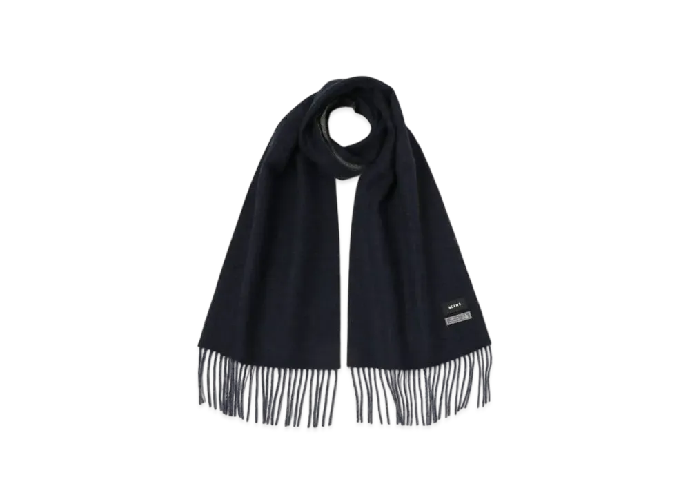 BEAMS Herringbone Reversible Muffler "NavyGray"