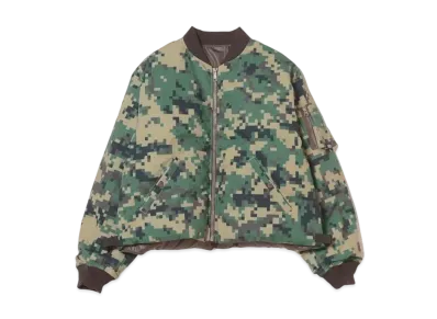 BEAMS Reversible Down Flight Jacket "Olive"