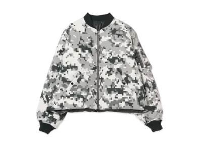 BEAMS Reversible Down Flight Jacket "Black"