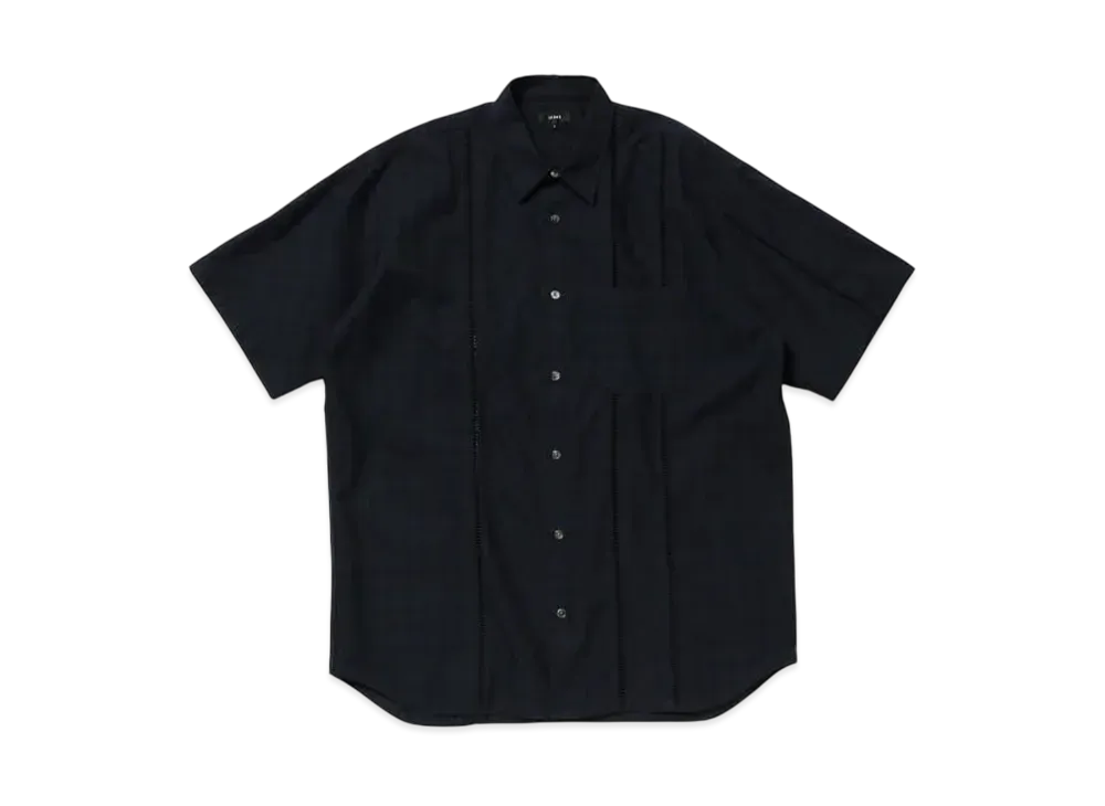 BEAMS Lace Tartan Check Shirt "Navy"