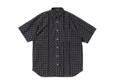 BEAMS Lace Tartan Check Shirt "Gray"