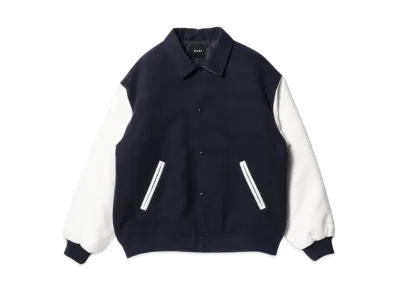 BEAMS Fleece Stadium Coaches Jacket "NavyWhite"