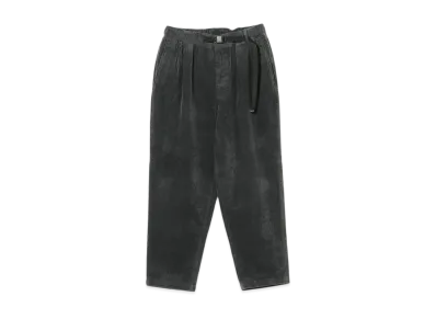 BEAMS Corduroy Baggy Tapered Easy Pants "ChacoalGray"