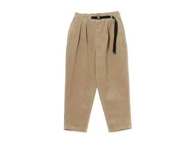 BEAMS Corduroy Baggy Tapered Easy Pants "Beige"