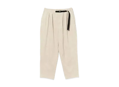 BEAMS Corduroy Baggy Tapered Easy Pants "Oyster"